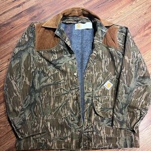 Carhartt Mossy Oak CB245 Treestand Chore / Hunting Field Workwear Camo Jacket